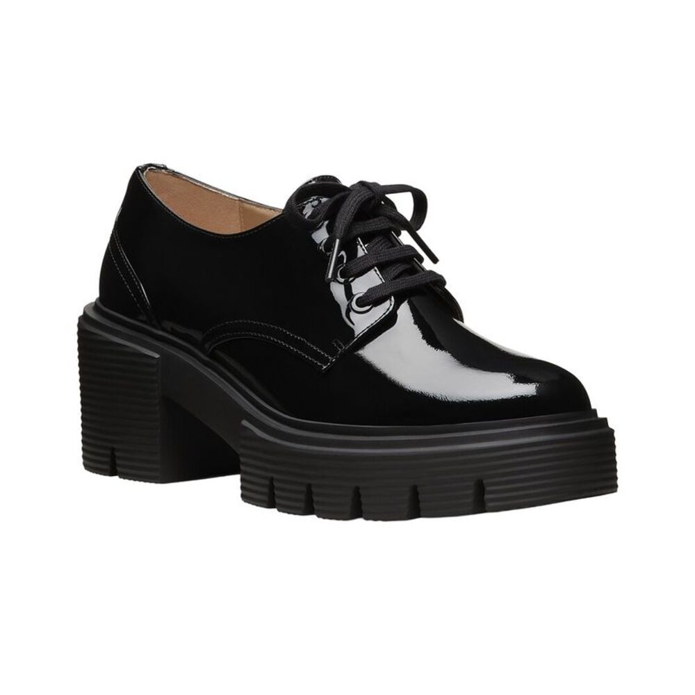 Stuart Weitzman Soho Derby Patent Oxford, Black